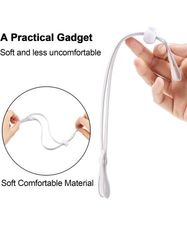 BBTO Adjustable Ear Straps - 12 Anti-Slip Ear Loop Extension Straps for Dust and Food Workers - White - Buy Online on GoSupps.com