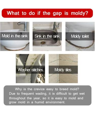 Mould Magic Gel Mould Magic Remover Household Mold Remover Gel Chemical Mold Removing Gel Powerful Quick Great for Wall Tiles Wall Corner and Kitchen Bathroom Sink (40g) - Buy Online on GoSupps.com