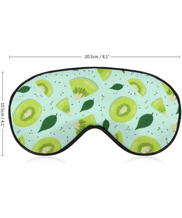 Kiwi Food Sleeping Mask - Adjustable Light-Blocking Eye Mask for Sleep | Soft Blindfold for Men Women & Kids - Buy Online on GoSupps.com