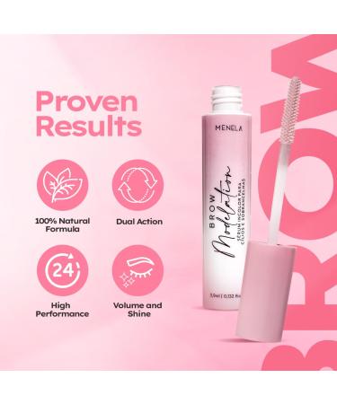 MENELA Eyebrow Growth Serum & Lash Serum: 2-in-1 Enhancer with 10 Botanical Actives (Biotin Aloe Witch Hazel Rosehip) Natural Formula for Fuller Stronger & Hydrated Brows-3.9ml (0.132 fl oz) - Buy Online on GoSupps.com