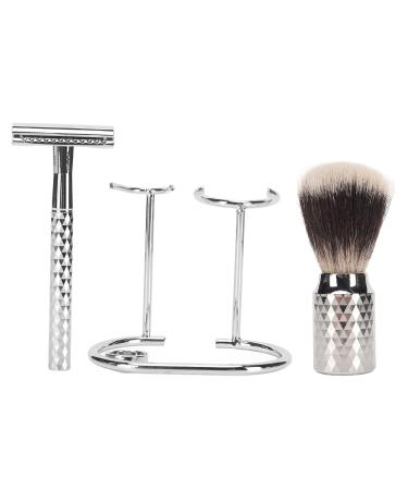 Premium Shaving Set for Men: Double Edge Safety Razor Alloy Handle Wet Shaving Brush & Stand - Perfect for Smooth Shaves! - Buy Online on GoSupps.com
