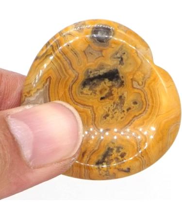Crystals and Stones Palm Stone Heart Shape Thumb Worry Stone Pocket Natural Gemstone Reiki Quartz (Color : Yellow Cat Eye Size : 1.5 Inch) 1.5 Inch Yellow Cat Eye - Buy Online on GoSupps.com
