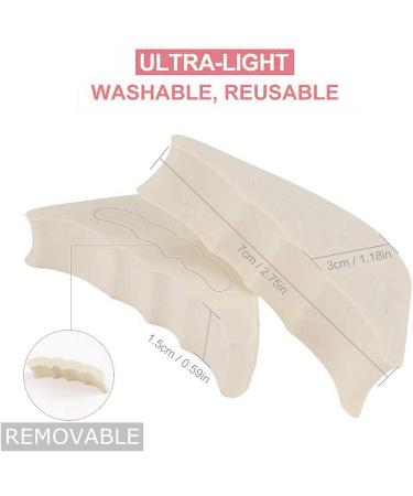 Adjustable Toe Filler Inserts 4 Pack - Forefoot Sponge Shoe Cushion for Flats & Sneakers (Khaki & Black) - Buy Online on GoSupps.com