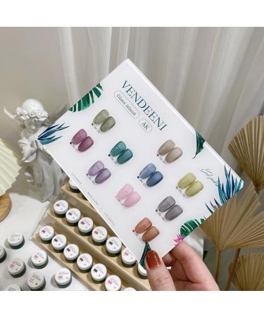 10 Colors/Set Gel Nail Polish Sequins Glitter Transparent UV Gel Varnish Colorful Purple Blue Nail Art Gel Lacquer - (Color: AH) - Buy Online on GoSupps.com