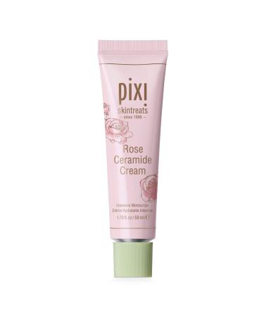 Pixi Beauty Rose Ceramide Cream | Rose Infused Ceramide Moisturizer | Ultra Rich Cream For Radiant & Supple Skin | 1.70 Fl Oz