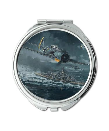 YENDOSTEEN World war aircraft Mirror makeup mirror fighter girl names pocket mirror portable mirror