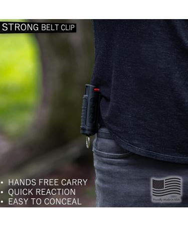 Police Magnum Bulk Pepper Spray Keychain Self Defense- Tactical Maximum Strength- Belt Clip Safety Key Chains for Women & Men- Made in The USA 7 Pack Black - Buy Online on GoSupps.com