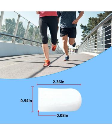 Pesalmon 12 Pack Gel Toe Caps - Pain Relief for Ingrown Toenails, Blisters, Corns - Big Toe Corrector & Protector - Silicone Toe Sleeves (White) - Buy Online on GoSupps.com