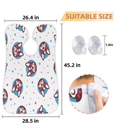 Cartoon Dog Beard Bib Apron for Men | Non-Stick Waterproof Hair Catcher | Perfect Grooming Gift with Suction Cups - Buy Online on GoSupps.com