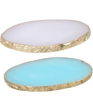  minkissy Minkissy 4 Piece Nail Palette Nail Polish Holder Nail Mixing Palette Manicure Mixing Tray Nail Art Palette Nail Polish Mixing Palette Makeup Palette Nail Art Palette Resin Palette - Buy Online on GoSupps.com