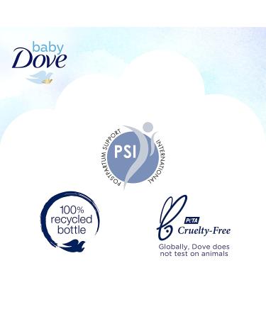 Baby Dove Rich Moisture Baby Wash & Shampoo - Tear-Free, Hypoallergenic, 13 Fl Oz (Pack of 3) - Buy Online on GoSupps.com