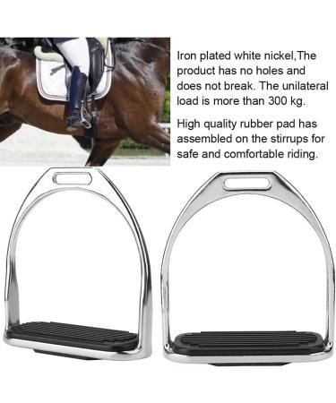 Salutuya 4.8 Comfortable Iron Stirrups with Rubber Pad for Safe & Pain-free Riding - Buy Online on GoSupps.com