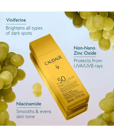Caudalie Vinosun Daily Mineral Sunscreen SPF50 | International Shipping - Best Sunscreen for Radiant Skin - Buy Online on GoSupps.com