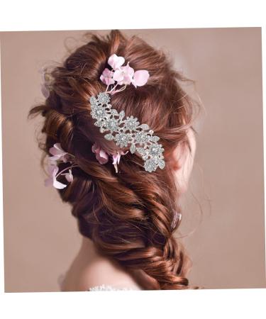 Ipetboom Flower Hair Comb Bridal Side Combs Bridal Hair Comb Women Hair Accessories for Brides Crystal Hair Clip Bridal Headpiece Pearl Tiara Rhinestone Hair Comb Cute Miss Princess - Buy Online on GoSupps.com