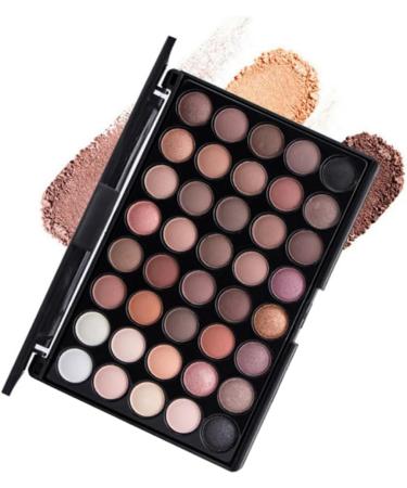 Angoily 2pcs 40 Eye Shadow Eyeshadow Powder Eyeshadow Pallet Eyeshadow Matt Palette Smoky Makeup 1 count (Pack of 1) As Shownx2pcs - Buy Online on GoSupps.com