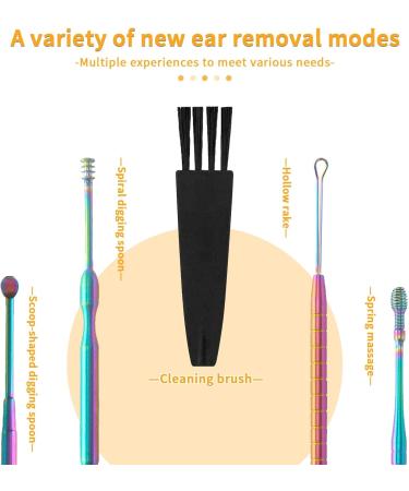 MJIYA Ear Pick Earwax Removal Kit | Ear Cleaning Tool Set with Storage Box | Titanium Ear Wax Remover - Buy Online on GoSupps.com