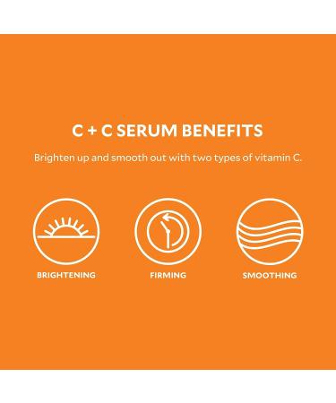 Stratia C+C Serum 1 Fl Oz | 15% Vitamin C + 10% L-ascorbic Acid | Anti-Aging Benefits | Non-Irritating Water-Free Formula - Buy Online on GoSupps.com
