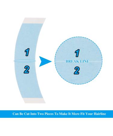Lace Front Wig Tape - 36 Pieces | Strong Adhesive Double Sided Water-Proof Tape (Blue) - Buy Online on GoSupps.com