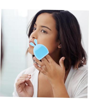minkissy 12 Pcs Rabbit Ears Facial Brush Manual Face Cleansing Brush Exfoliator Brush Facial Cleansing Tool Face Wash Face for Women Face Pore Brush Pore Brush Silica Gel Portable Miss Light Bluex3pcs 7.5x7.5cmx3pcs - Buy Online on GoSupps.com