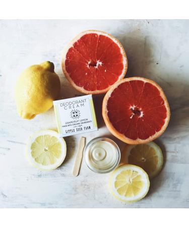  Little Seed Farm All Natural Deodorant Cream - Grapefruit Lemon - Aluminum Free Deodorant for Women or Men, Net Wt. 2.4oz | 68g - Buy Online on GoSupps.com