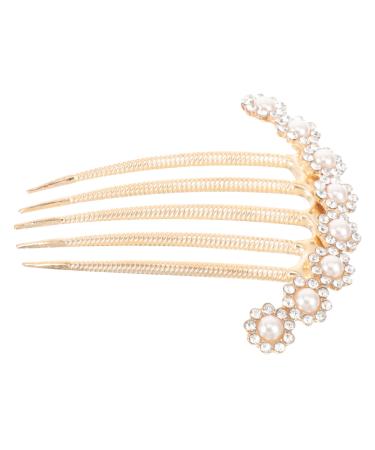 WOFASHPURET vintage hair accessories hairpin girl grace hair accessories for women bride headpiece hair accessories decorate rhinestone hair clips headgear comb Medium Hair piece alloy