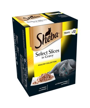 Sheba Select Slices Poultry Collection in Gravy 12 x 85g