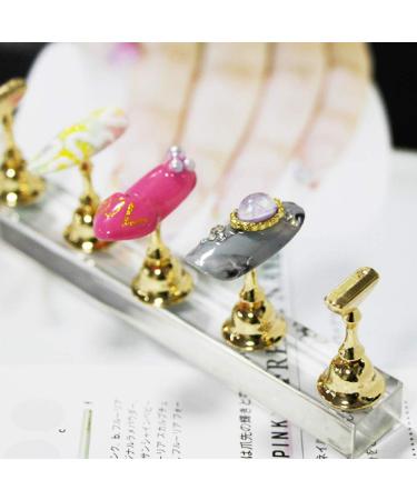 False Nail Tips Holder Practice Training Display Stand DIY Nail Art Stand for False Nail Tip Acrylic Nail Display Stands for False Nail Tip Manicure Tool (Silvery) - Buy Online on GoSupps.com