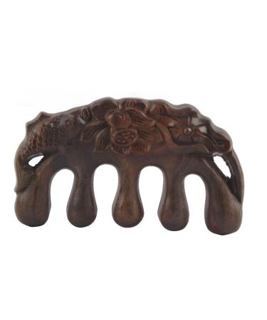 Massage comb hair massage device head massage comb scalp massage device made of wood relaxation tool wide tooth massage comb green sandal wood head scalp massage comb for neck shoulder hand
