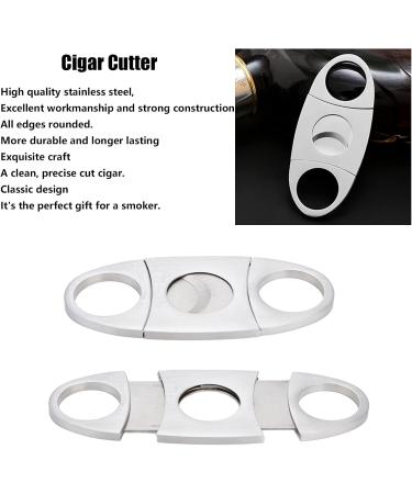 Cigar Holder Leather Cigar Case Premium 2 Finger Leather Cigar Case Cigar Case with Cutter Cigar Travel Case for Men Cigar Accessories Include Stainless Steel Cigar Cutter - Buy Online on GoSupps.com