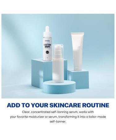 Color Correcting Self Tan Drops for Even Skin Tone - Fragrance & Dye Free, Longlasting Natural Tanning Color - Buy Online on GoSupps.com