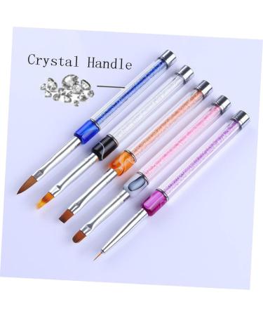 minkissy Dual Brush Pens Gel Nail Brush Flat Brush Pen Nail Brush Pen Purple Manicure Builder medium Purple - Buy Online on GoSupps.com