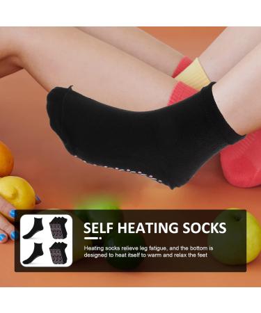 Magiclulu Self-Warming Turmaline Socks for Women | 4 Pairs of Comfortable Winter Hike Socks Hyperthermic Cotton Design - Buy Online on GoSupps.com