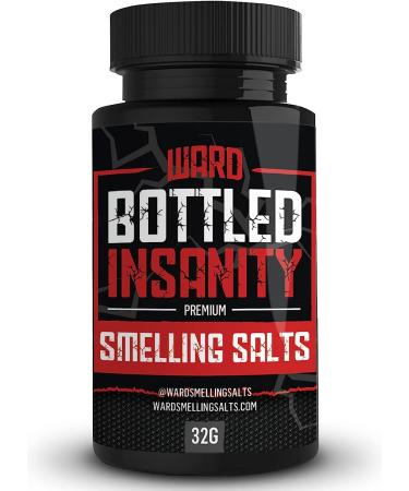 Smelling Salt Athlete Smelling Salts Ammonia - Bottled Insanity - Insanely Strong Ammonia Inhalant for Athletes | Smelling Salt for Athletes - Powerlifting Hockey Football Weight Lifting and More |