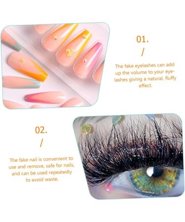 Beaupretty Fake Nails 4 Sets Eyelash Manicure Set Miss Fluffy Cosmetics False Nails - Buy Online on GoSupps.com
