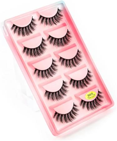 UAMOU Lashes 10/20/50/100 Boxes Mink Eyelashes 5 Pairs Natural False Eyelashes Thick Fluffy Faux Cils Lashes In Bulk G6 Cheerfully (Color : G613CS Size : 20 boxes) - Buy Online on GoSupps.com