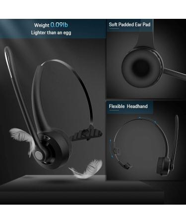 BlueFire Wireless Pro Trucker Headset with Microphone for Phones & Skype - Overhead Earpiece for Call Center & Office Use - Buy Online on GoSupps.com