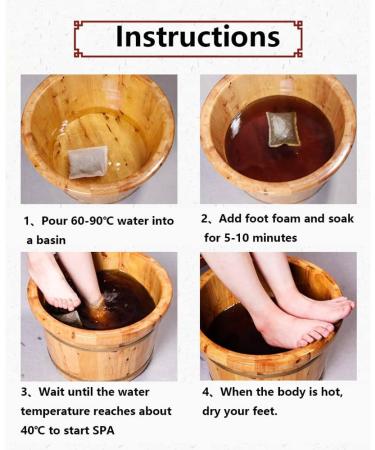 Chinese Medicinal Wormwood Foot Soak - 100 Bags for Relaxing Feet Spa - Buy Online on GoSupps.com