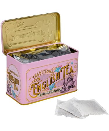 New English Teas Bo te th vintage victorienne rose avec 40 sachets de th 1869 English Breakfast 40 Unit (Lot de 1) - Buy Online on GoSupps.com