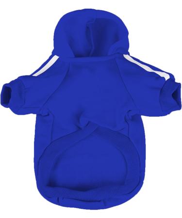Ducomi Dog Sweater with Hood Warm & Soft Blue Clothing for All Sizes 2XL - Perfect for Pets & Puppies - Buy Online on GoSupps.com