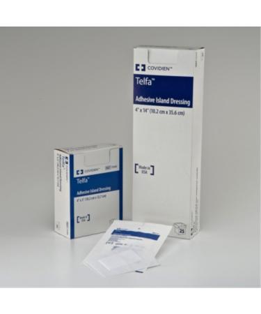 Telfa Ouchless Non-Adherent Dressings - Sterile - 2X3 - Box of 100 - Model 1961 2x3 Inch