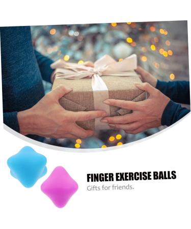 Clispeed 2-Piece Hexagonal Massage Balls - Hand Massager & Meditation Tool for Stress Relief | Blue Sixkant Governing Balls - Buy Online on GoSupps.com