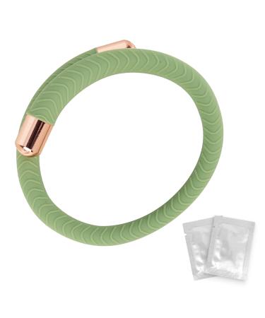 Mosquito Repellent Bracelets - Natural Anti Mosquito Bracelets Adjustable Anti Insect Bands for Kids & Adults 72-Hour Plant-Based Protection(Round)
