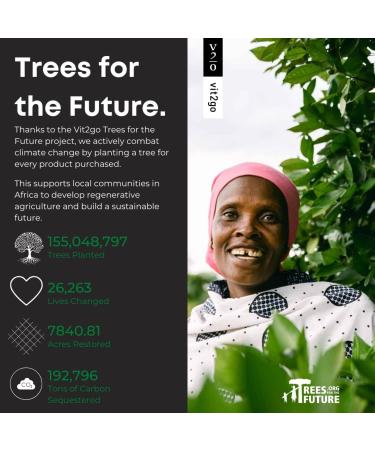 Vit2Go Natural Energy Drink Mix - 124mg Caffeine from Ginseng & Guarana | Sugar-Free No Crash Pre-Workout Powder | B Vitamins Magnesium & Zinc | Focus & Performance | Keto Vegan | 25 Portions - Buy Online on GoSupps.com