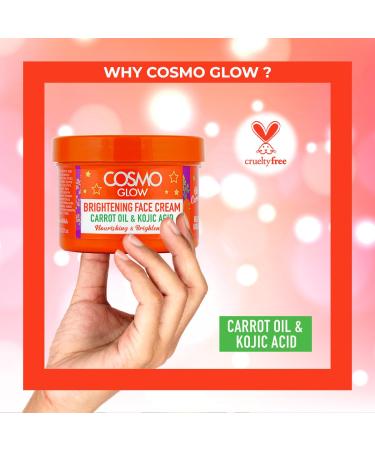 Cosmo Glow Skin Care Oh Carrot Brightening Face Cream 125ml/4.22fl.oz, Made With Carrot Oil & Kojic Acid, Face Moisturizer For Women & Men, Day & Night Face Cream, Ultra Rich, Daily Moisturizers - Buy Online on GoSupps.com