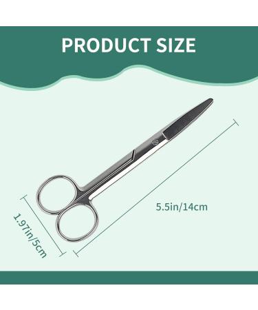 Premium 140mm Curved Ostomy Scissors - Stainless Steel Medical Cutting Tools for Colostomy Care - Buy Online on GoSupps.com