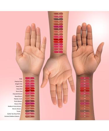 Just Herbs Ayurvedic Creamy Matte Micro Mini Lipstick Kit Lip Hydrating & Moisturizing Lipsticks for Women Suitable All Indian Tones (Pack of 16) - Buy Online on GoSupps.com