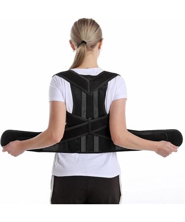 Posture Corrector for Upper Lower Back Pain Relief Spinal Lumbar Support Adjustable Shoulder Brace for Men Womens Improve Scoliosis Thoracic Posture (Size : X-Large) (X) - Buy Online on GoSupps.com