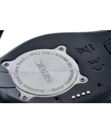 SEAC Action HR Dive Computer - Scuba & Freediving Mode, High Resistance, Dive Logbook, Planner, Safety Alarms - Black/Red - Buy Online on GoSupps.com