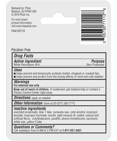 Chapstick Classic Spearmint Lip Care - Skin Protectant 0.15 oz (4 g) - Buy Online on GoSupps.com