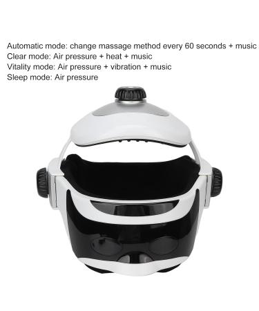 Intelligent 3-in-1 Electrical Head Massage Device | Acupressure Helmet with Heat Light & Music for Stress Relief - International Shipping - Buy Online on GoSupps.com
